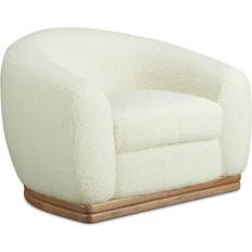 Moe's Home Collection Marlowe White Lounge Chair 76.2cm