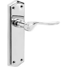 Eclipse Salvesen Door Handles Latch Polished Pair