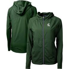 Cutter & Buck Women's Michigan State Spartans Green Adapt Eco Knit Stretch Full-Zip Jacket