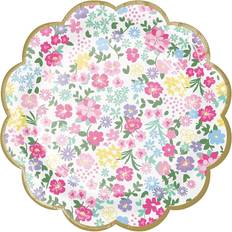 Creative Party Disposable Plates Scalloped Tea Party 8-pack