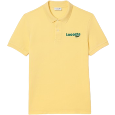 Lacoste Men's Washed Effect Pique Polo - Yellow