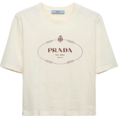 Prada Printed T-shirt - Ivory/Garnet