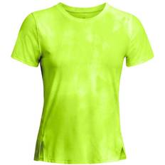 Under Armour Women's Launch Elite Printed Short Sleeve Shirt - Neon Yellow