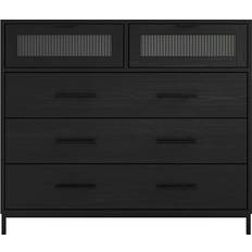 LPD Edison Matte Black Chest of Drawer 52x58.5cm