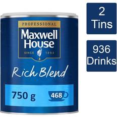 Maxwell House rich blend instant coffee powder tin