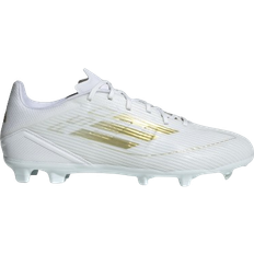 Adidas F50 League FG/MG - Cloud White/Gold Metallic