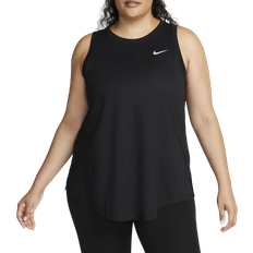 Nike Women's Dri-FIT Tank (Plus Size) - Black/White