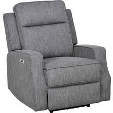 Footrest Furniture Homcom Electric Recliner Charcoal Grey Armchair 104cm