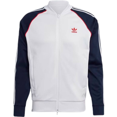 Adidas Men's SST Track Jacket - White/Collegiate Navy/Red