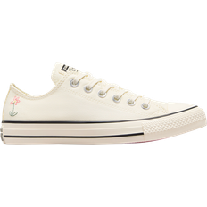 Converse Beige - Women Shoes Converse Chuck Taylor All Star Embroidered Little Flowers W - Egret/Black