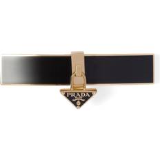 Black Hair Clips Prada Triangle Hair Clip black