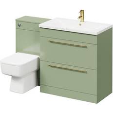 Napoli olive green 1300mm vanity