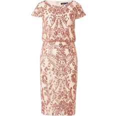 Adrianna Papell Women's Sequin Embellished Dress - Rose Gold