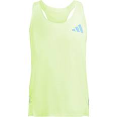 Men - Slim Tank Tops Adidas Road To Records Singlet - Lucid Lemon