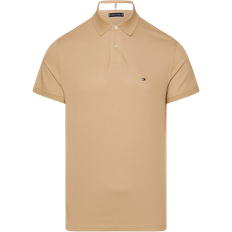 Tommy Hilfiger Men's Flag Embroidery Regular Polo Shirt - Classic Khaki