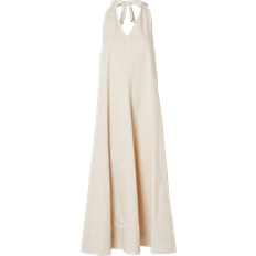 Selected Halter Neck Maxi Dress - Sandshell