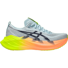 Grey - Men Running Shoes Asics Superblast 2 Paris - Cool Grey/Safety Yellow