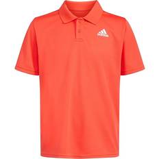 Adidas Boy's Active Performance Mesh Golf Polo - Bright Red