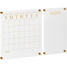 Martha Stewart Grayson Acrylic Wall Calendar Notes