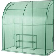 Costway 200 100 215cm Walk in Greenhouse with 3-Tier Plant Stand