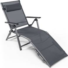 Costway Outdoor Folding Chaise Lounge