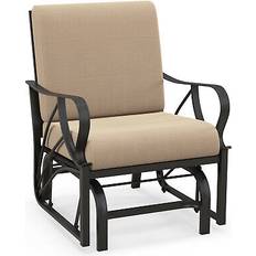 Costway Metal Frame Outdoor Indoor Gliding Armchair