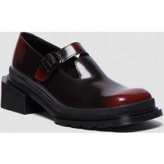 Dr. Martens Maybole Square Toe Mary Jane Shoes - Black/ Cherry Red