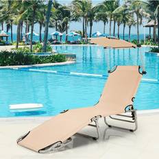 Gymax Foldable Lounge