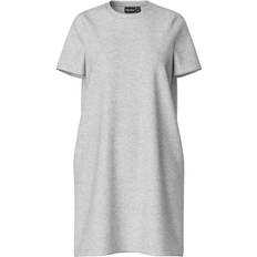 Pieces Chilli Mini Dress - Light Grey Melange