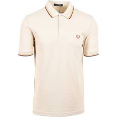 Brown - Men T-shirts & Tank Tops Fred Perry Polo M3600 Ecru W55 Beige Off-White