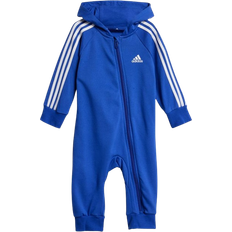 Adidas Toddler Essentials 3-Stripes French Terry Bodysuit - Semi Lucid Blue/White