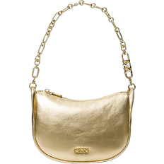 Michael Kors Kendall Small Metallic Leather Shoulder Bag - Pale Gold