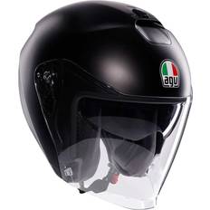 Open Faces Motorcycle Helmets AGV Irides jet helmet black Unisex