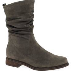 Gabor High Boots Gabor Hodie Womens Calf Length Boots Colour: Black Suede