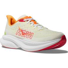 Hoka Silver - Women Shoes Hoka Women's Mach Road Running Shoes in White/Lettuce