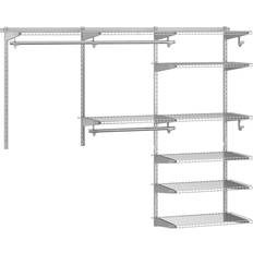 Costway Mounted Closet System Rod Wardrobe