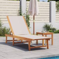 Garden & Outdoor Furniture vidaXL liggestol massivt