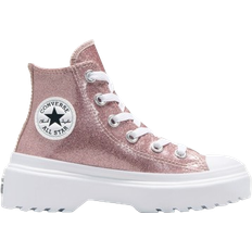 Converse Little Kid's Chuck Taylor All Star Lugged Glitter High Top - Blush Hush Pink/White