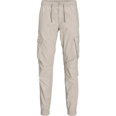 Jack & Jones Relaxed Fit Cargo Trousers - Beige/Silver Cloud