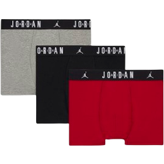 Spandex Boxer Shorts Children's Clothing Nike Big Kid's Jordan Flight Dri-FIT Cotton Boxer Briefs 3-pack - Gym Red (9J0633-H24)