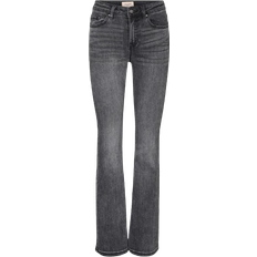 Vero Moda Flash Flared Fit Jeans - Grey/Medium Grey Denim