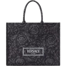 Versace Barocco Athena Large Tote Bag - Black/Print