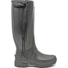 Hunter Balmoral Zip Tech Tall Wellington Boots - Black