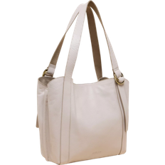 White Stuff Hannah Leather Tote Bag - Pale Ivory