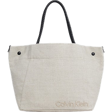 Calvin Klein Large Tote Bag - Natural Linen