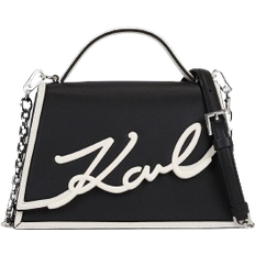 Karl Lagerfeld K/Signature Small Crossbody Bag - Black/White