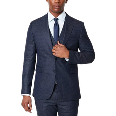 Slim Blazers Burton Tonal Grid Check Slim Fit Wedding Suit Jacket - Grey