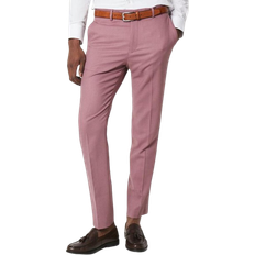 Burton Textured Slim Fit Suit Trouser - Rose