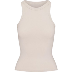 SKIMS Cotton Jersey Crew Neck Tank - Stone