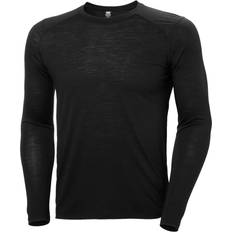 Helly Hansen Men’s Durawool Crew Long Sleeve Baselayer Shirt - Black